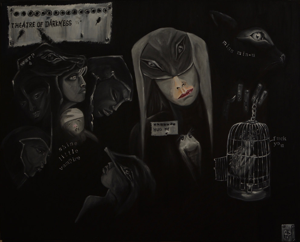 "Theatre of Darkness " Öl auf Leinwand 80 x 100 cm